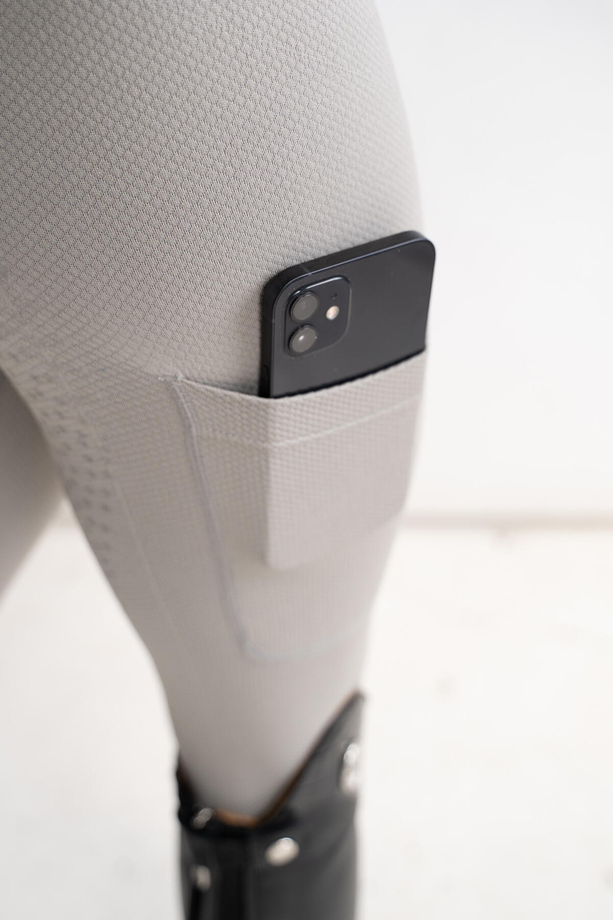 Leggings da equitazione Ines, grigio pioviggina 4/7