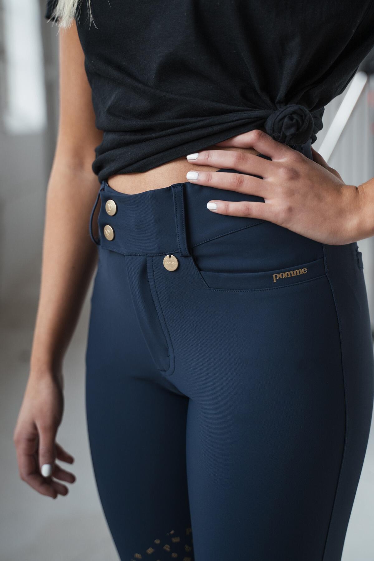 Pantaloni Nellie Bling, blu navy 3/7