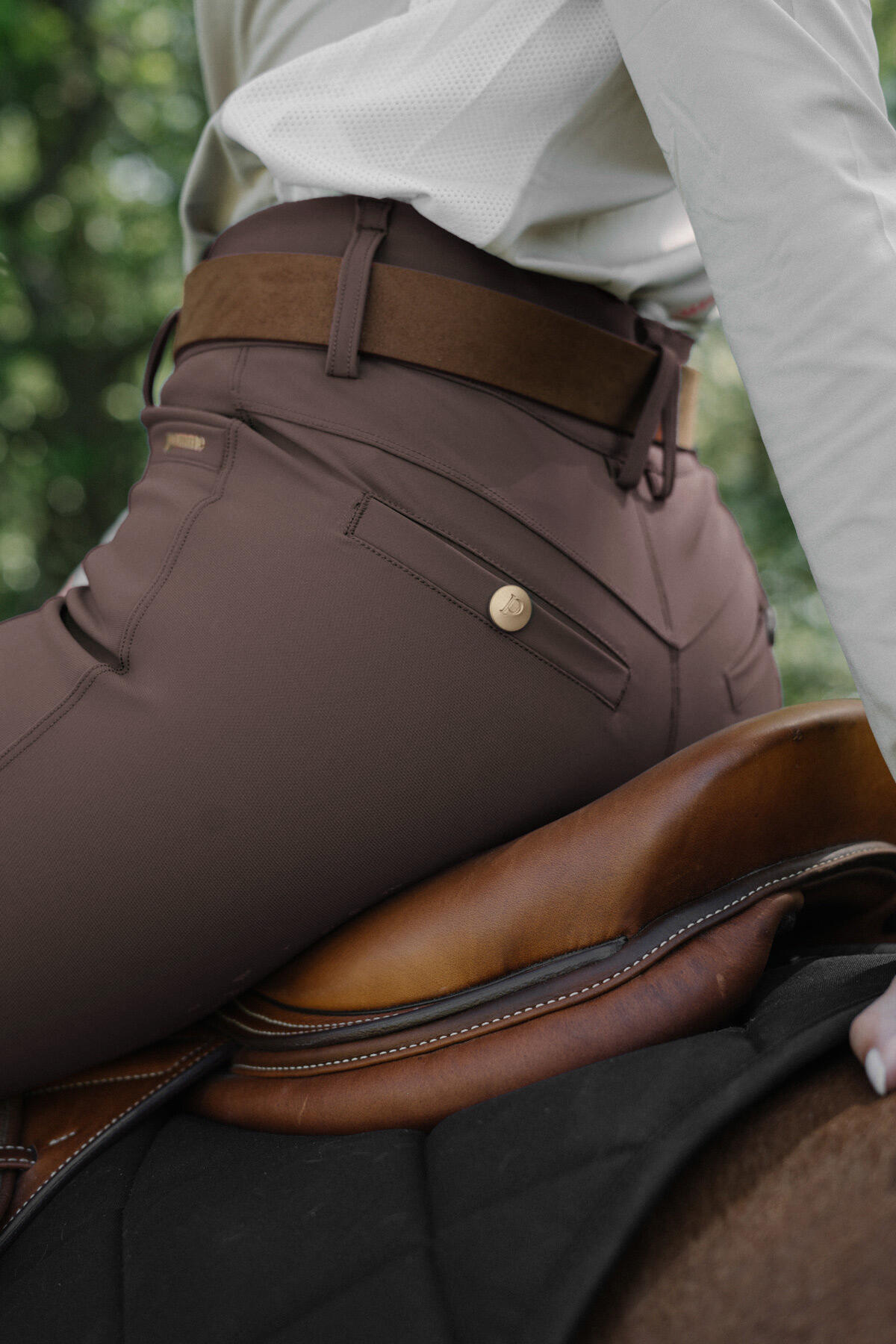Pantalones Nellie Classic, color topo oscuro 4/7