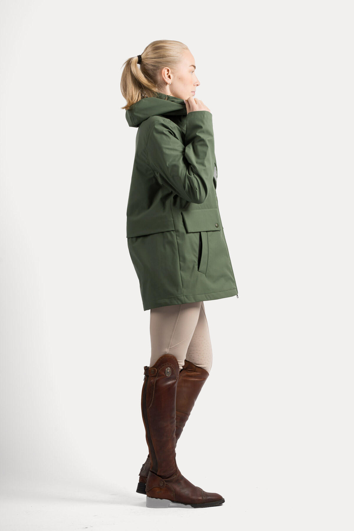 Giacca corta Lova Parkas, verde foresta 3/7