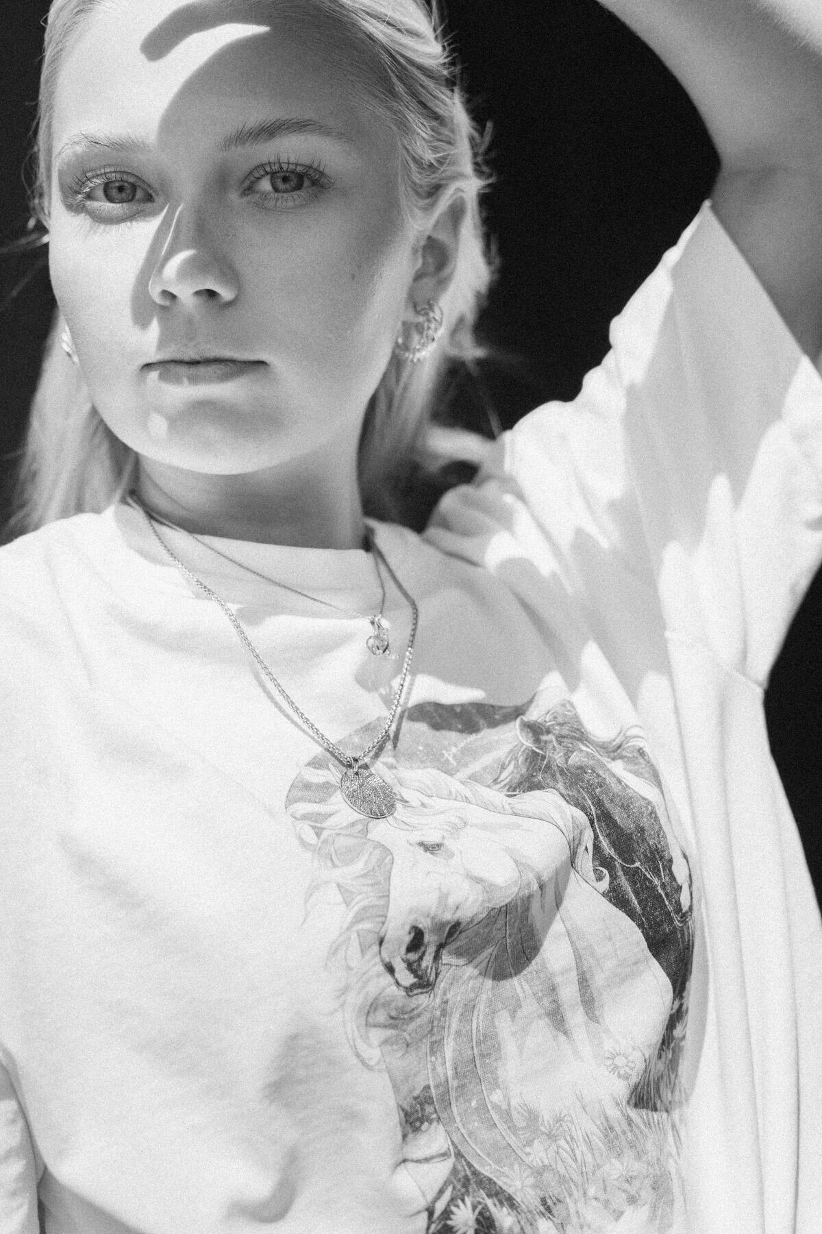 Camiseta Madison de manga corta, blanca 3/7