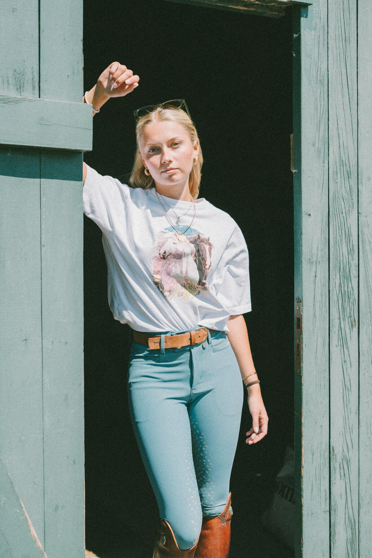 Camiseta Madison de manga corta, blanca 4/7