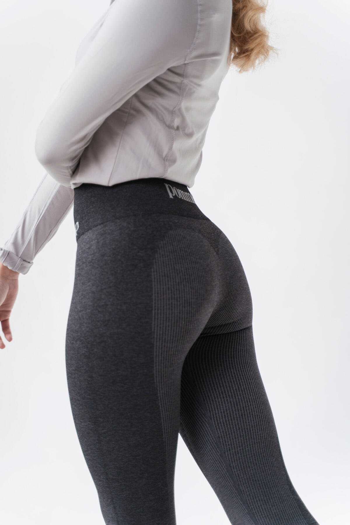 Leggings da equitazione Sandy senza cuciture, grigio 4/7