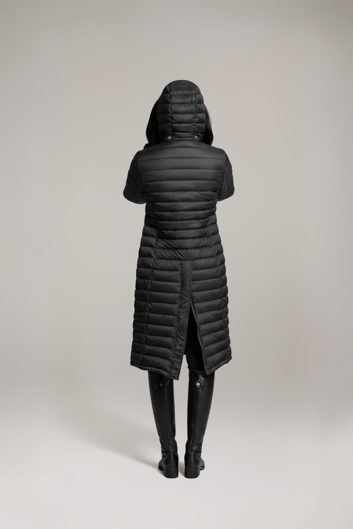 Veste Ingrid Light longue, noire 3/7