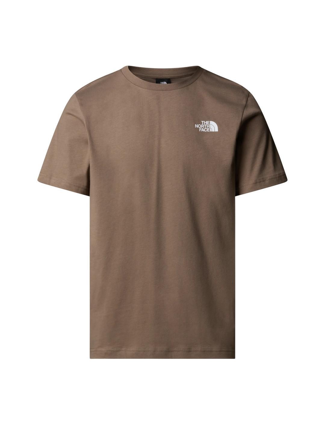 T-shirt pour homme The North Face Evolution Box Marron. 1/5