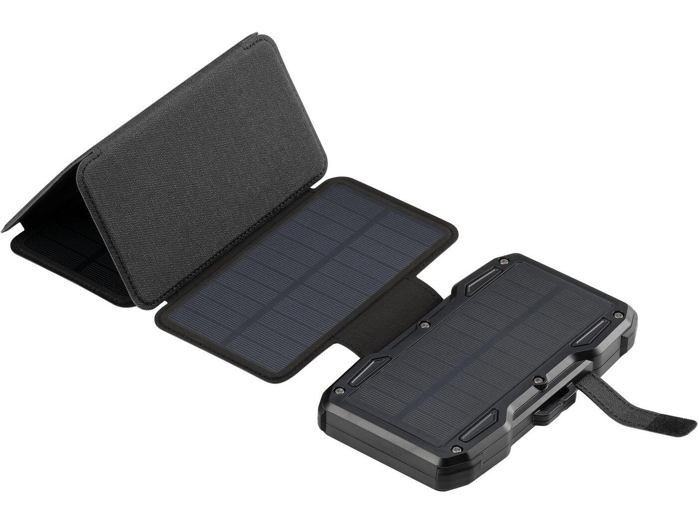 SANDBERG zonne-powerbank 5 panelen 10000 USB-A USB-C draadloos 4/7