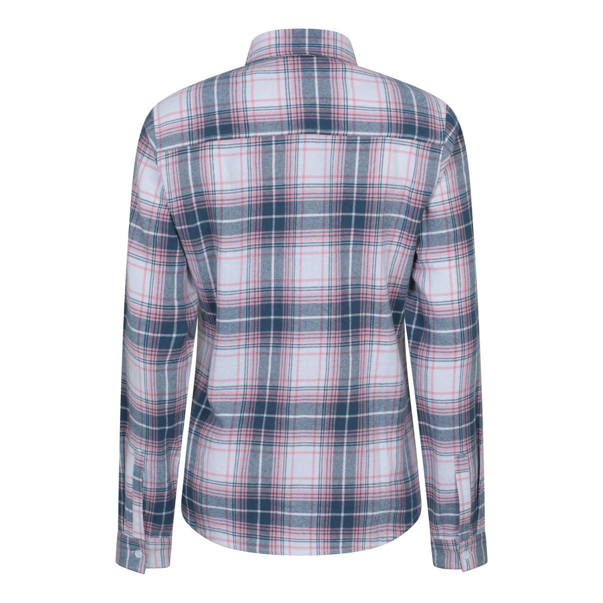 Womens/Ladies Willow Flannel Shirt (Off White) 2/4