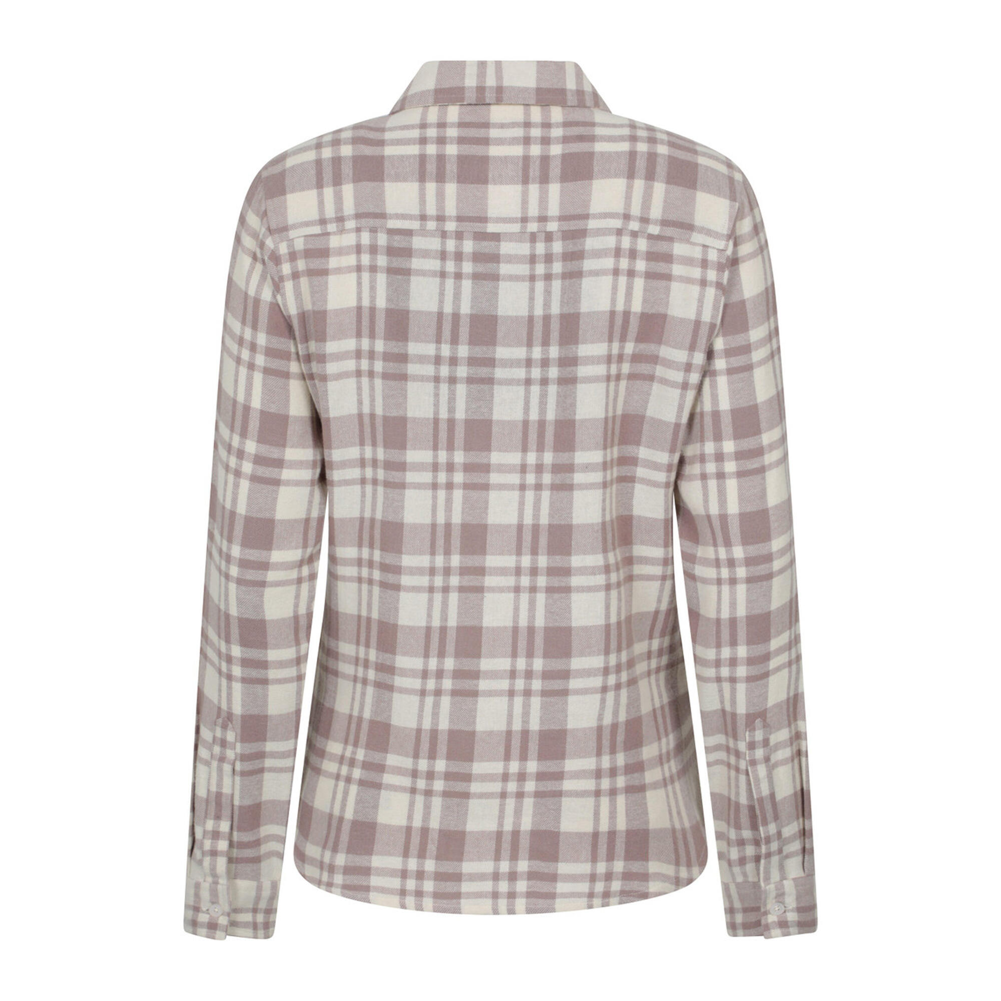 Womens/Ladies Willow Flannel Shirt (Beige) 2/4