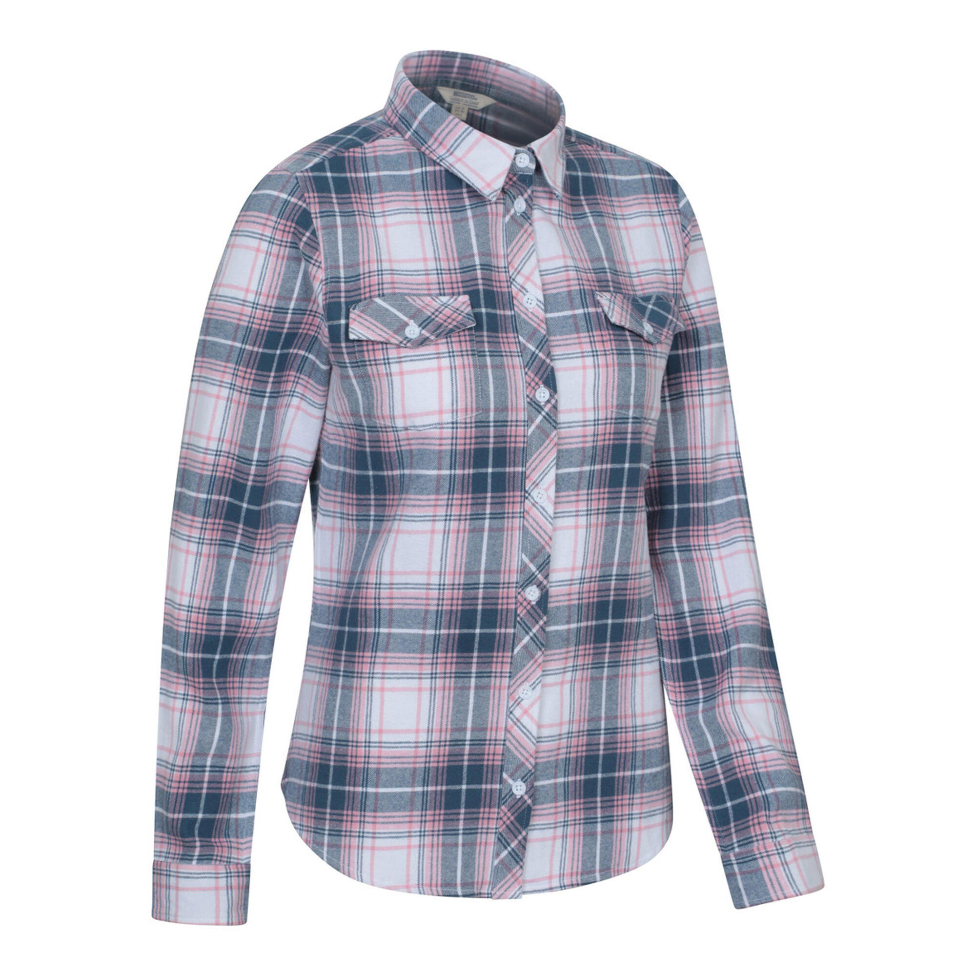 Womens/Ladies Willow Flannel Shirt (Off White) 4/4