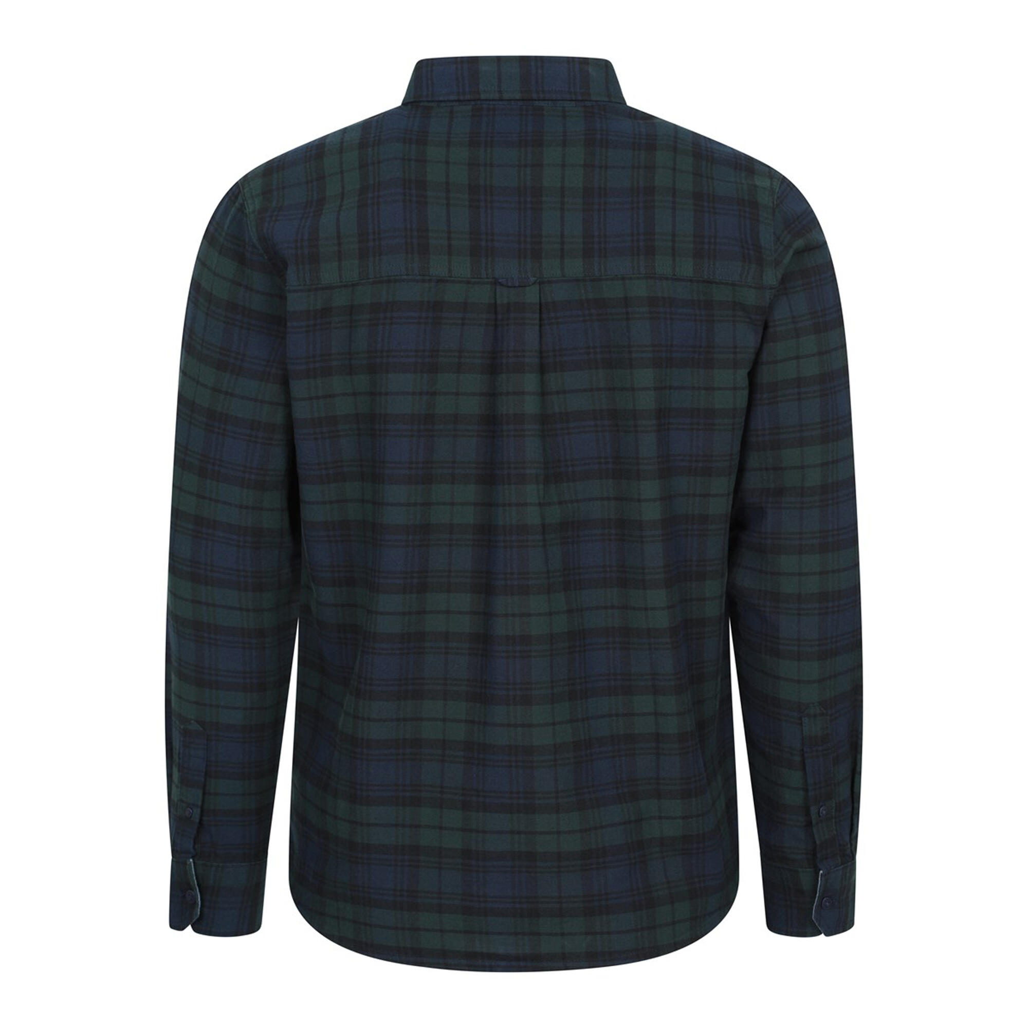 Camicia A Quadri Uomo Mountain Warehouse Driftwood Blu 2/4