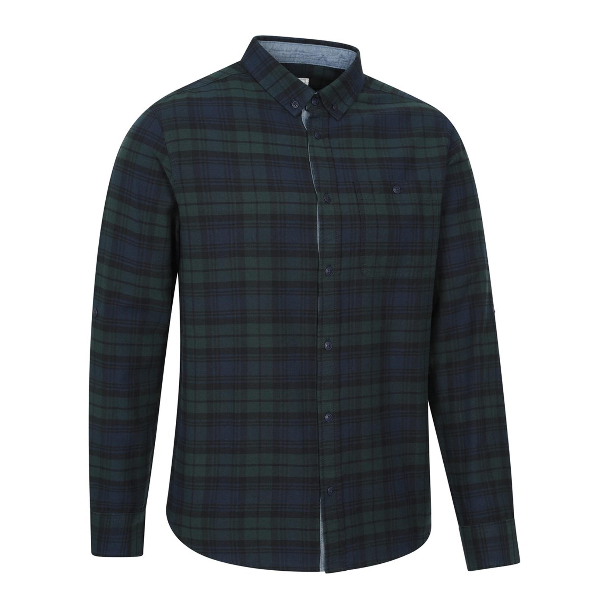 Camicia A Quadri Uomo Mountain Warehouse Driftwood Blu 4/4