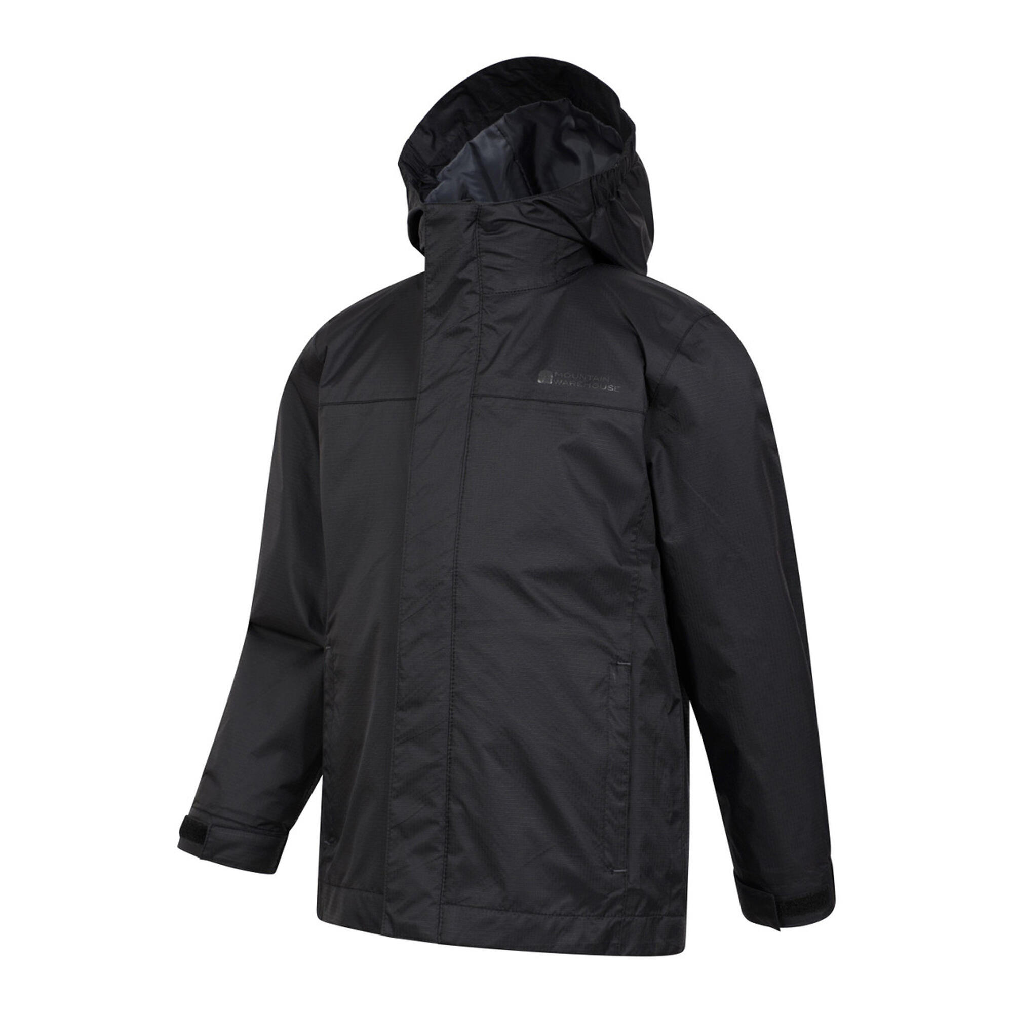 Giacca Impermeabile Catarinfrangente Bambini Mountain Warehouse Torrent Nero 3/4