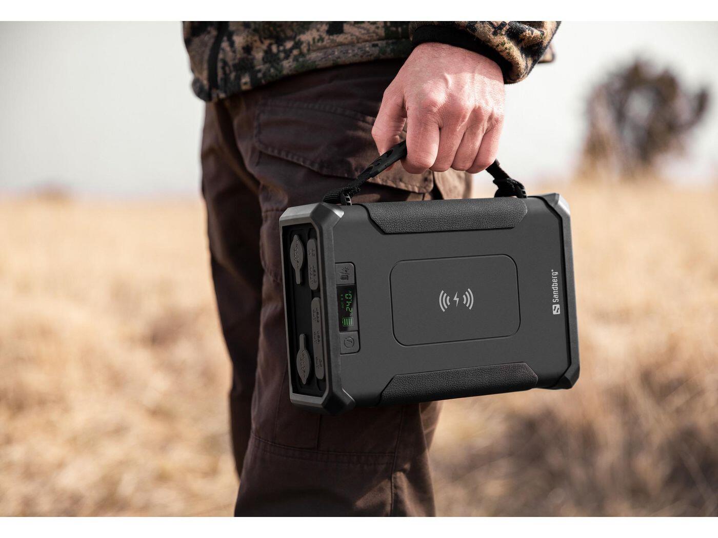 SANDBERG Survivor Powerbank 8-in-1 96k impermeabile nero 7/7