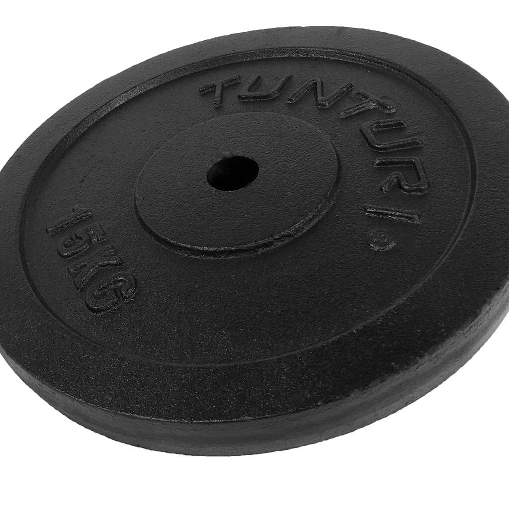 Weight plate - cast iron weight plate Black 15.0kg, Single plate
