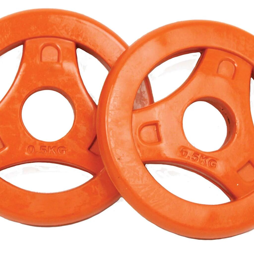 Aerobic Plates Rubber weight plate 0.5kg, Pair