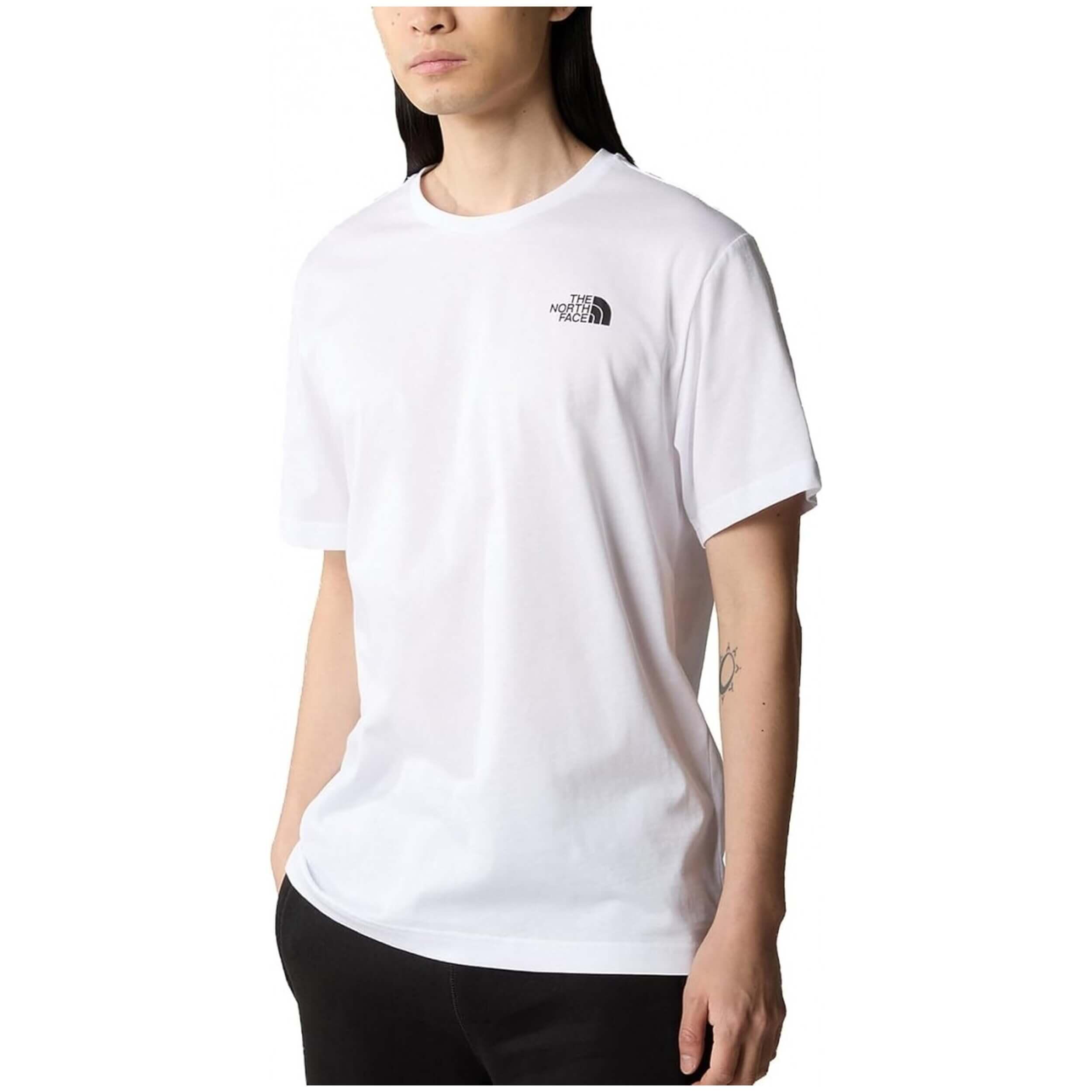 M SS BOX NSE TEE WHITE NF0A87NPFN41 XL Bianco 2/6