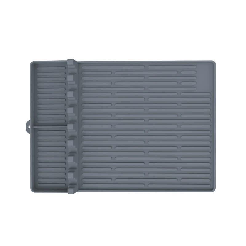 Grey Silicone BBQ Grilling Mat Heat Resistant