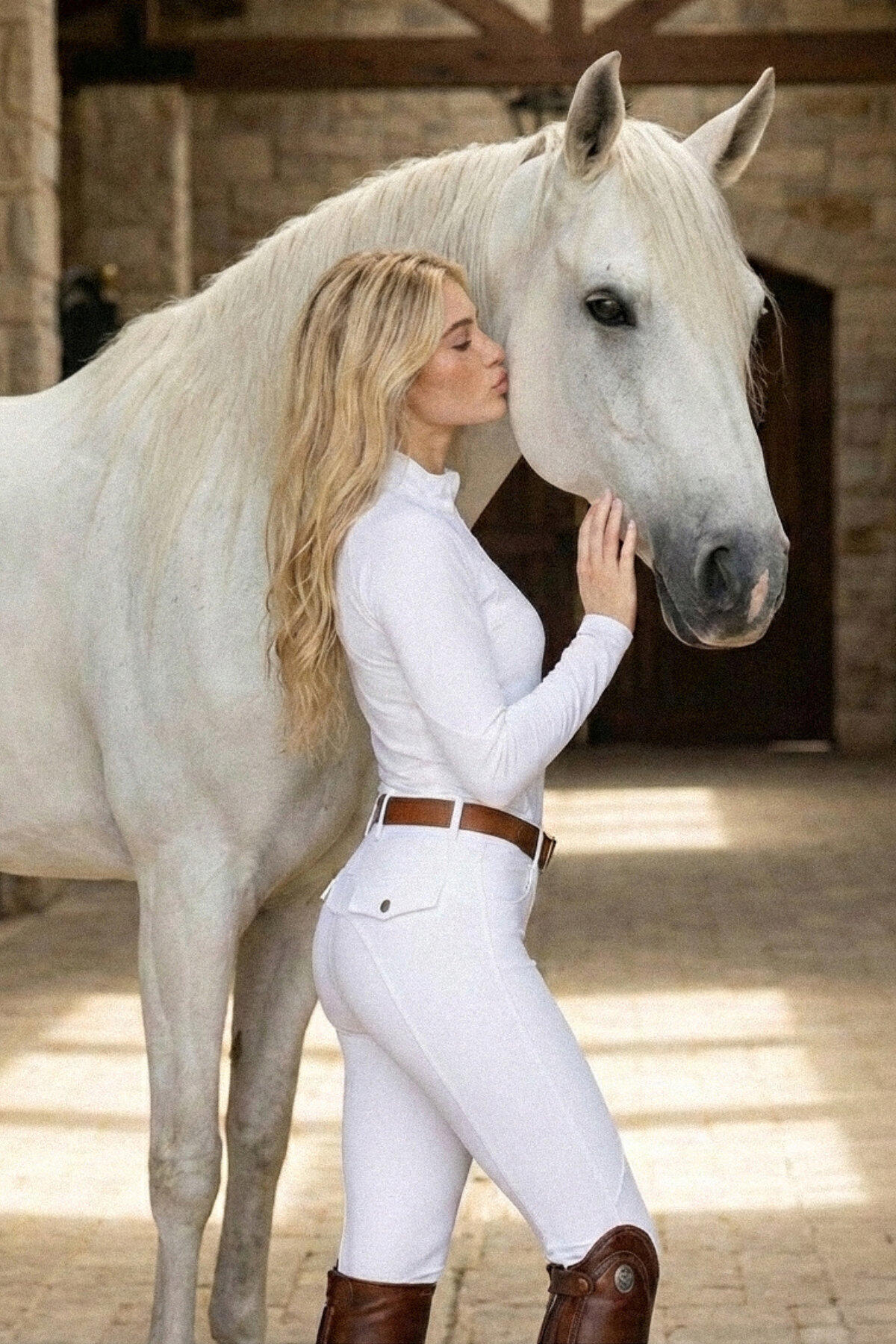 Pantalones Fay, blancos 4/7