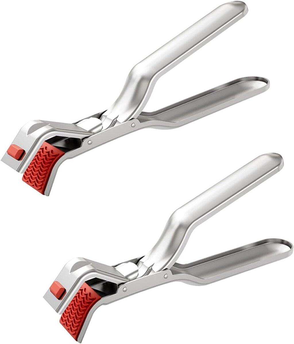 Barbecue Tongs Anti-Scorch Clamps - Pack of 2