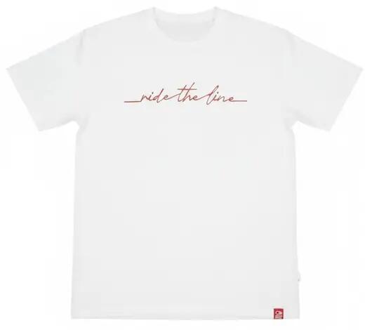 SkatePro RIDE THE LINE T-Shirt - XL - Bianco