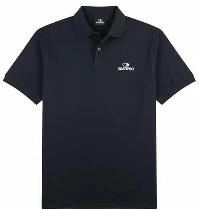 SkatePro Heavy Polo T-shirt - S - Schwarz