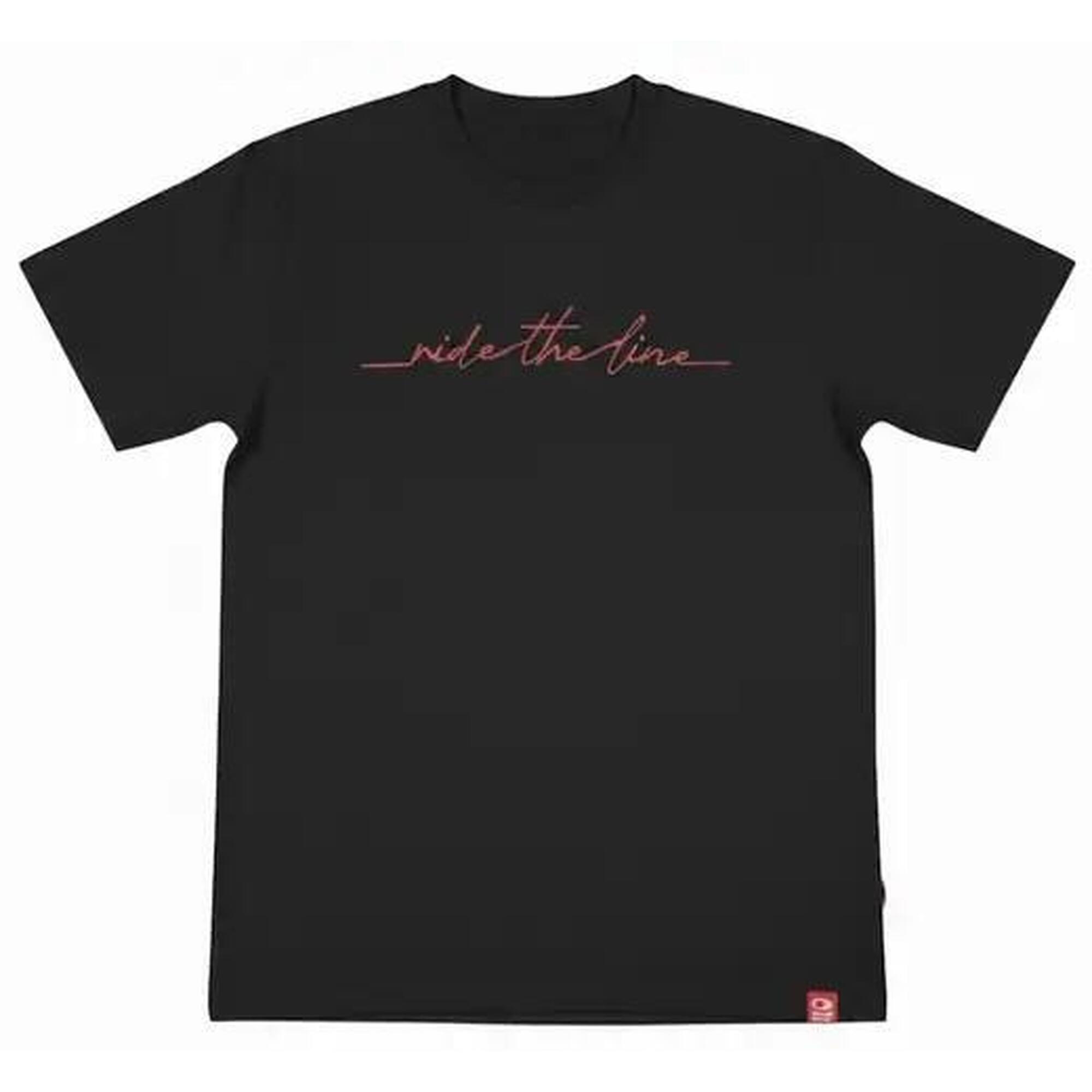 SkatePro RIDE THE LINE Tricouri - L - Negru