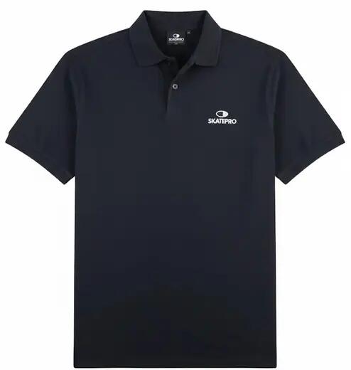 SkatePro Heavy Polo T-shirt - S - Schwarz