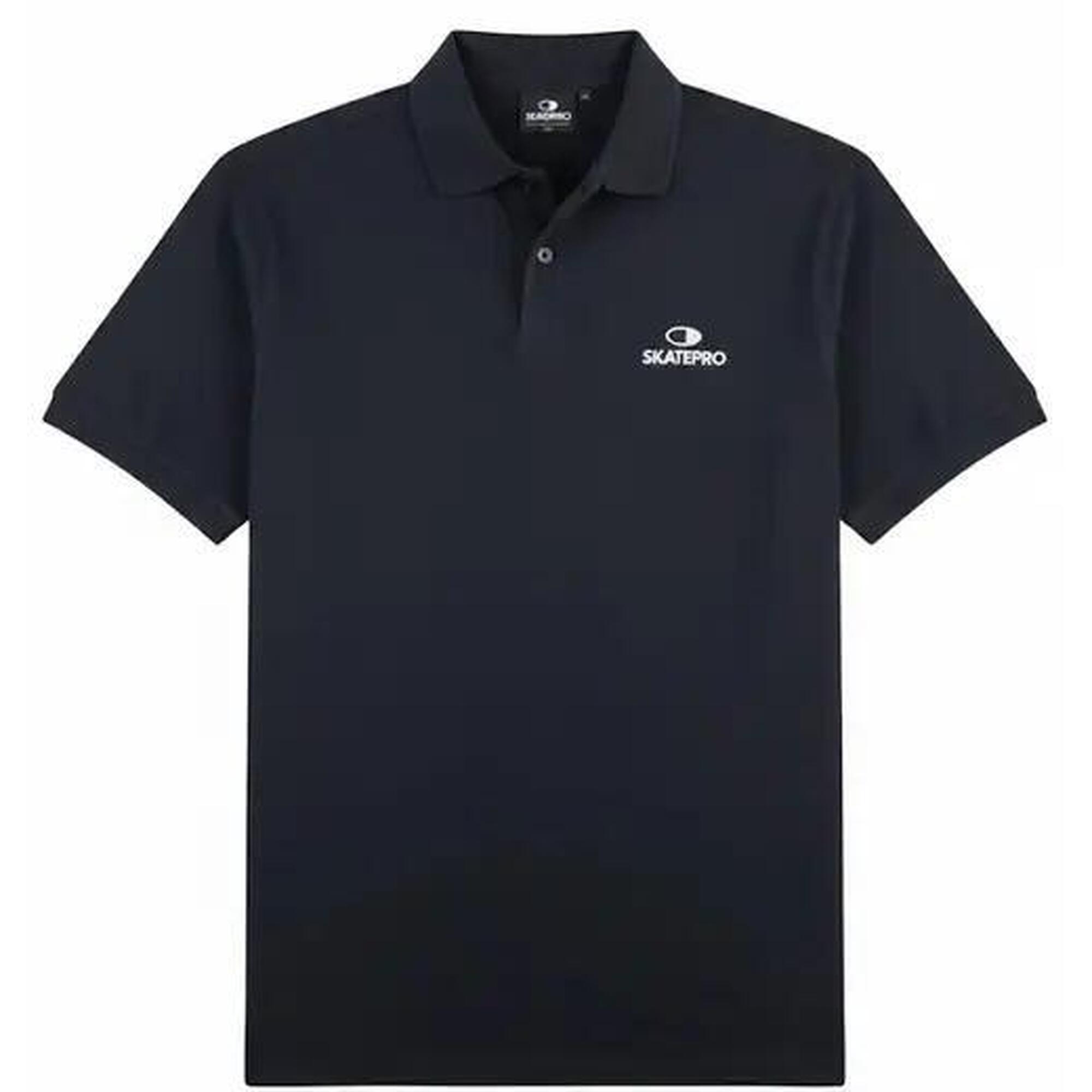 SkatePro Heavy Polo Tricou - M - Negru