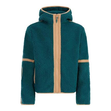 Mädchen Fleecejacke mit Kapuze und Reißverschluss Protest Jaggy