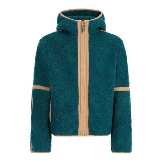 Mädchen Fleecejacke mit Kapuze und Reißverschluss Protest Jaggy