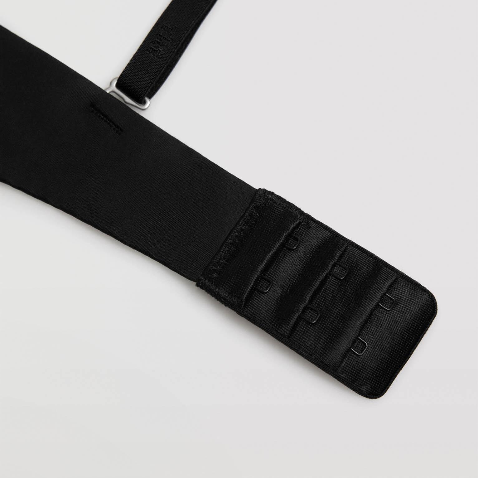 Sujetador push-up negro 3/4