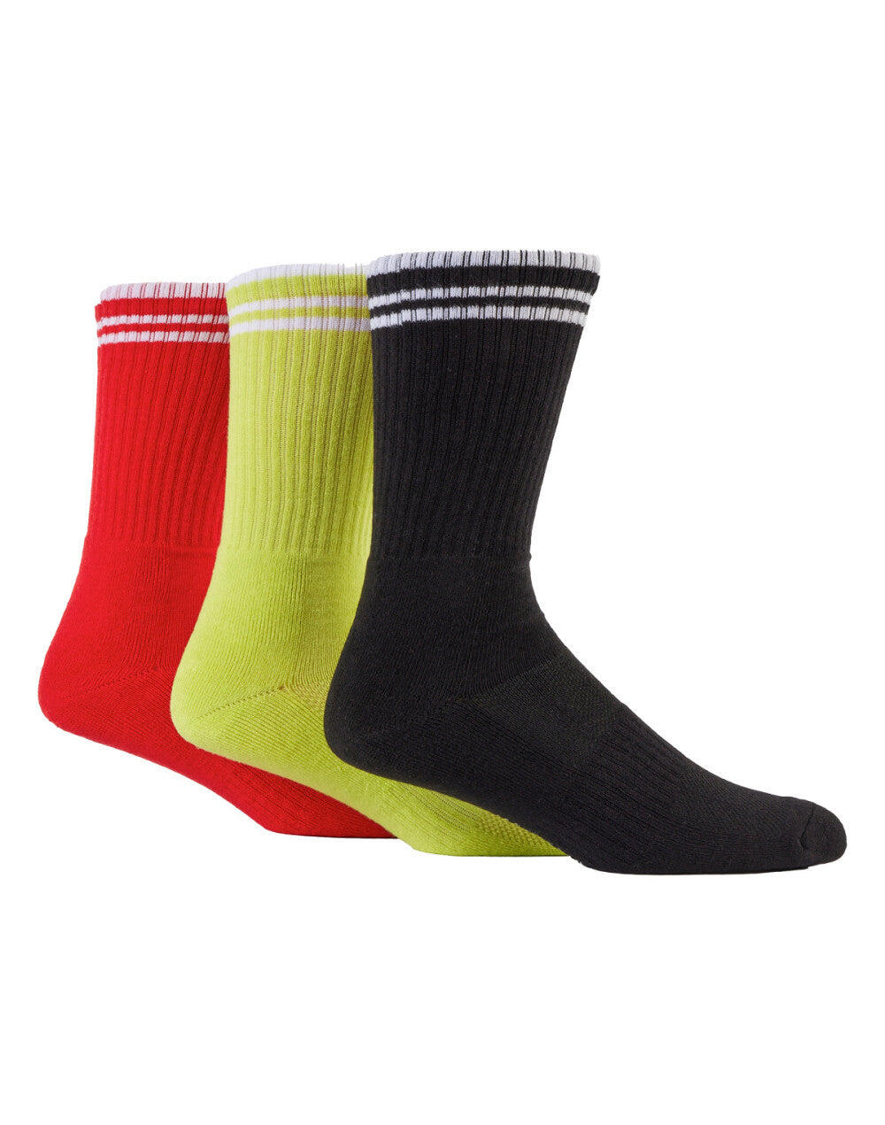 GLENMUIR 3PK Bamboo Cushioned Foot Sports Crew Sock - Men's