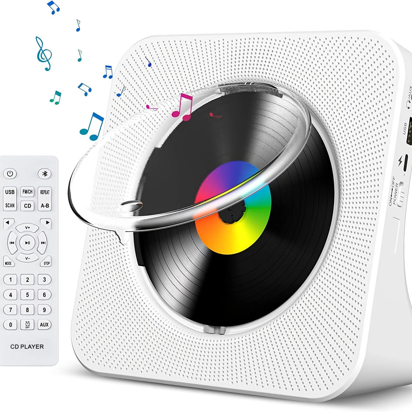 Portable CD Boombox with USB and FM Radio