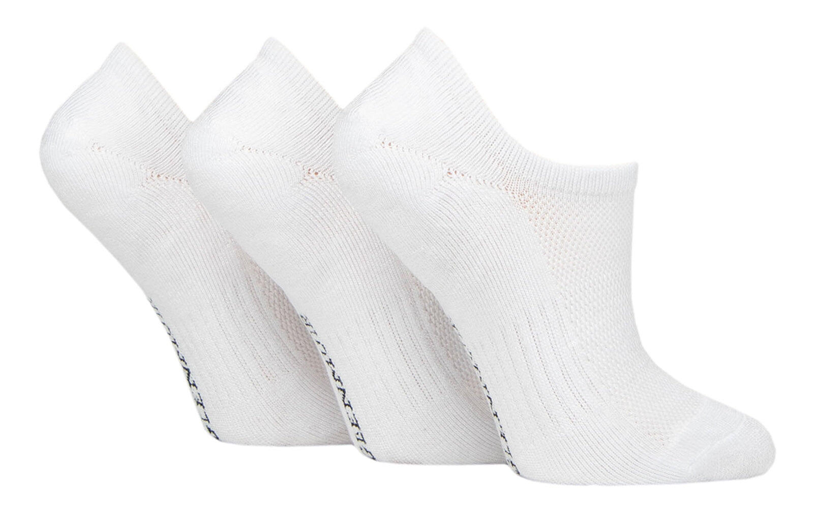 GLENMUIR 3PK Bamboo Technical No-Show Sports Shoe Liner Socks - Womens