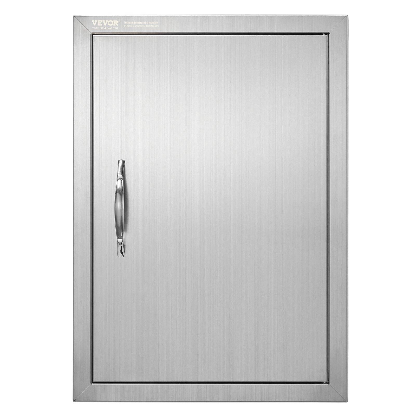Single Stainless Steel BBQ Outdoor Kitchen Access Door