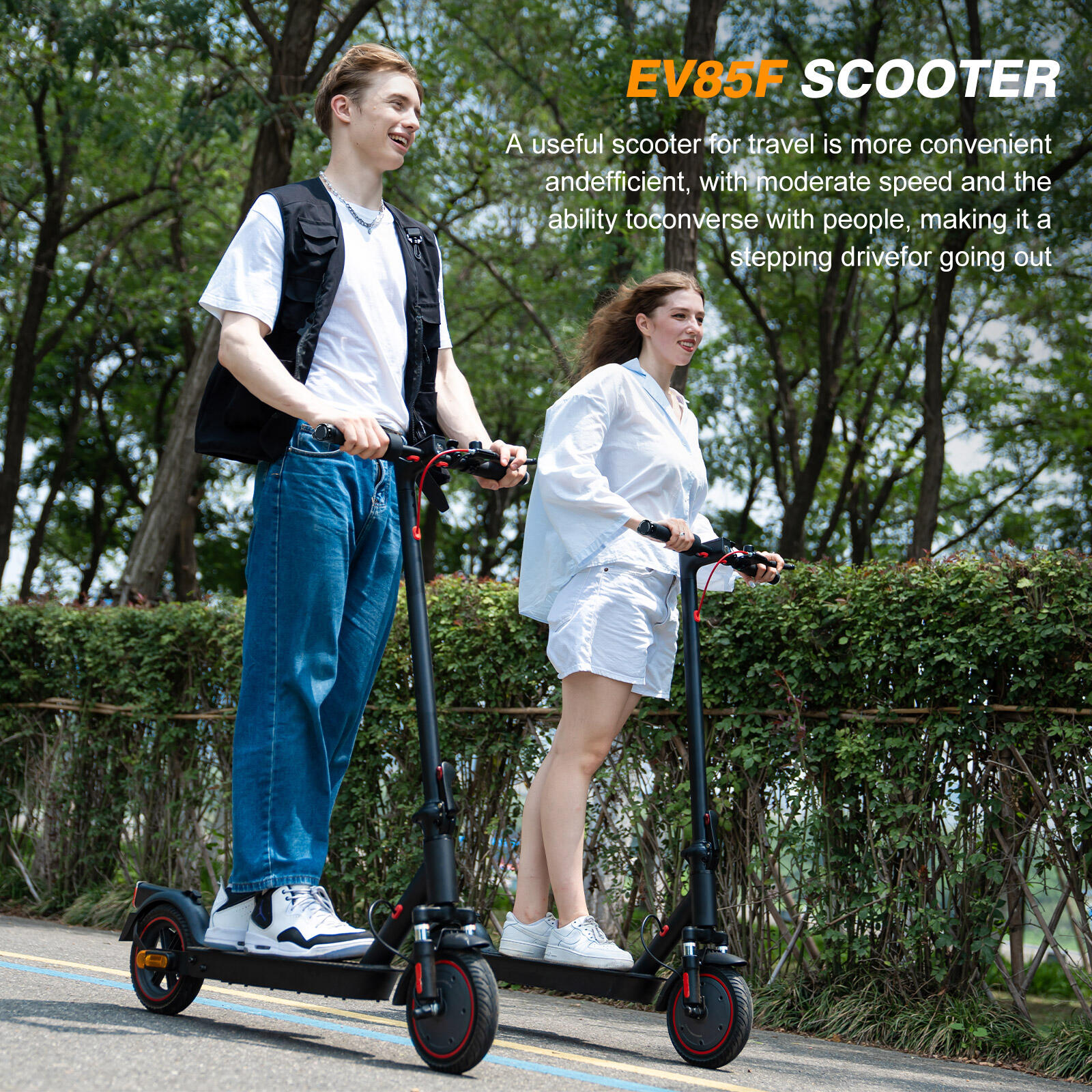 Patinete Eléctrico 8,5'' Homologado DGT-Motor 350W-Freno&Amortiguadores-EV85F 7/7