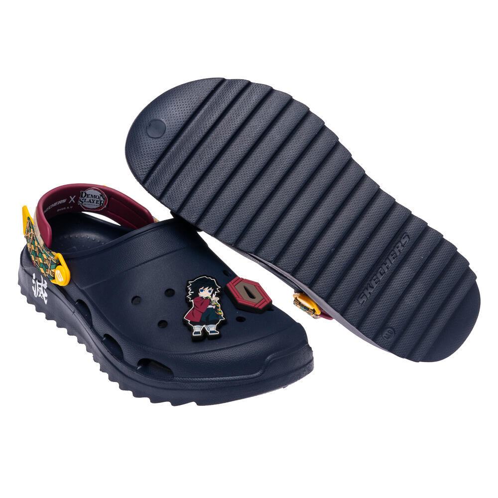 SKECHERS 男鞋休閒系列涼拖鞋鬼滅之刃聯名款-富岡義勇款(802032NVY)