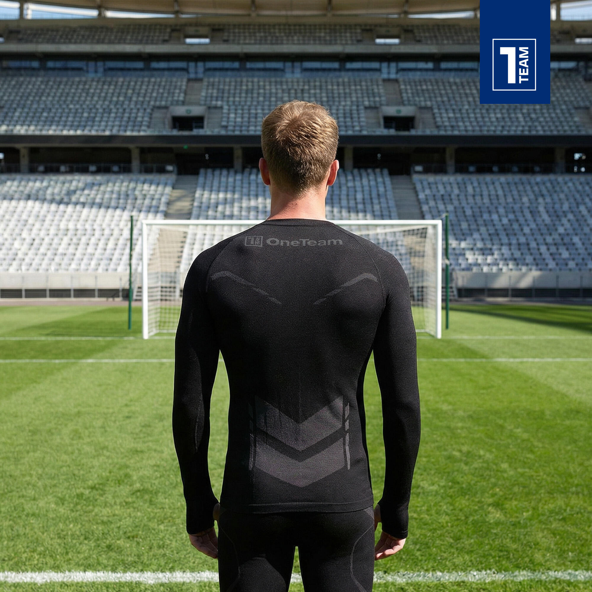 Felpa termica da uomo OneTeam ACHILL BAMBOO THERMO LIGHT PLUS senza cuciture 7/7