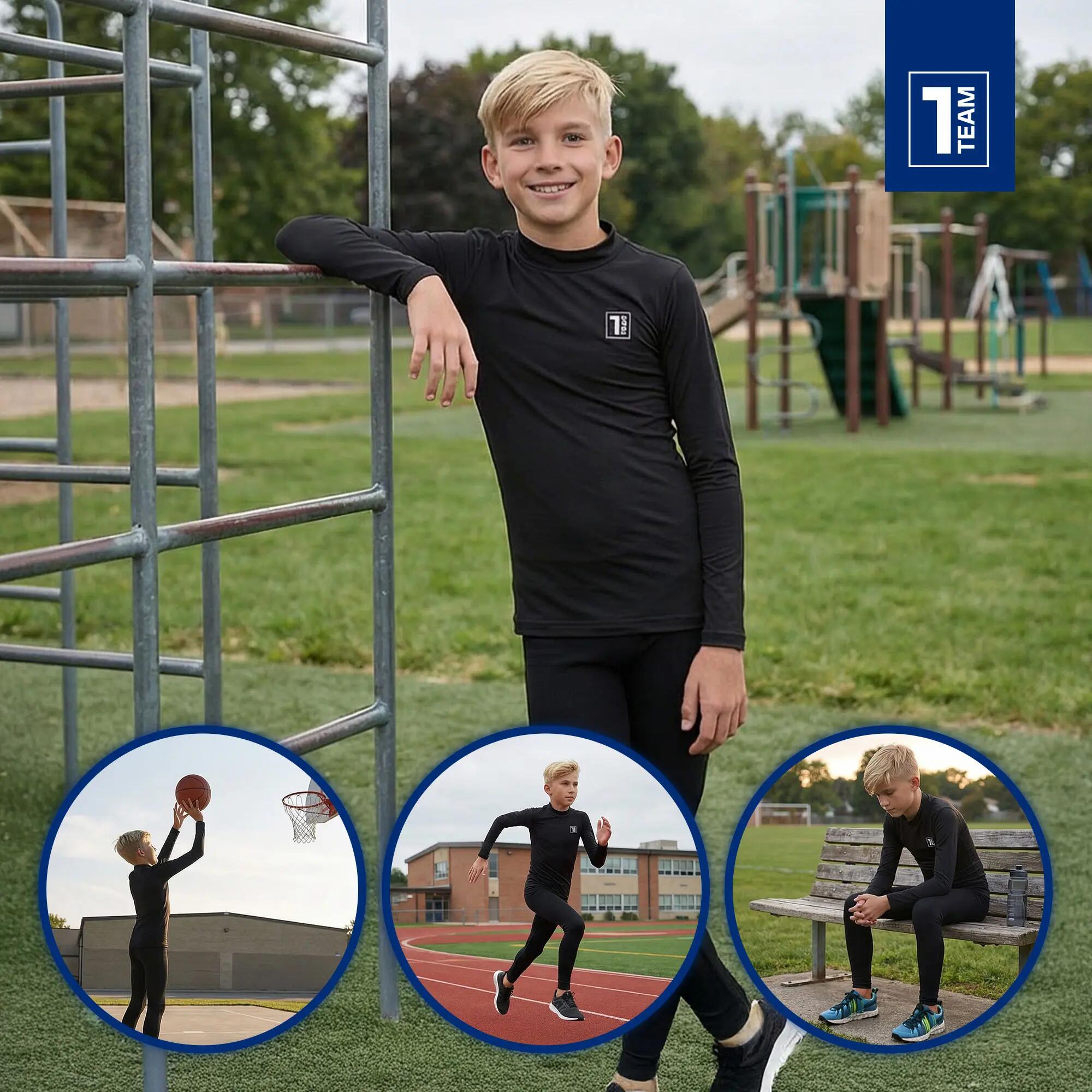 Longsleeve termoaktywny dziecięcy OneTeam GOAL DRY PLUS 5/7