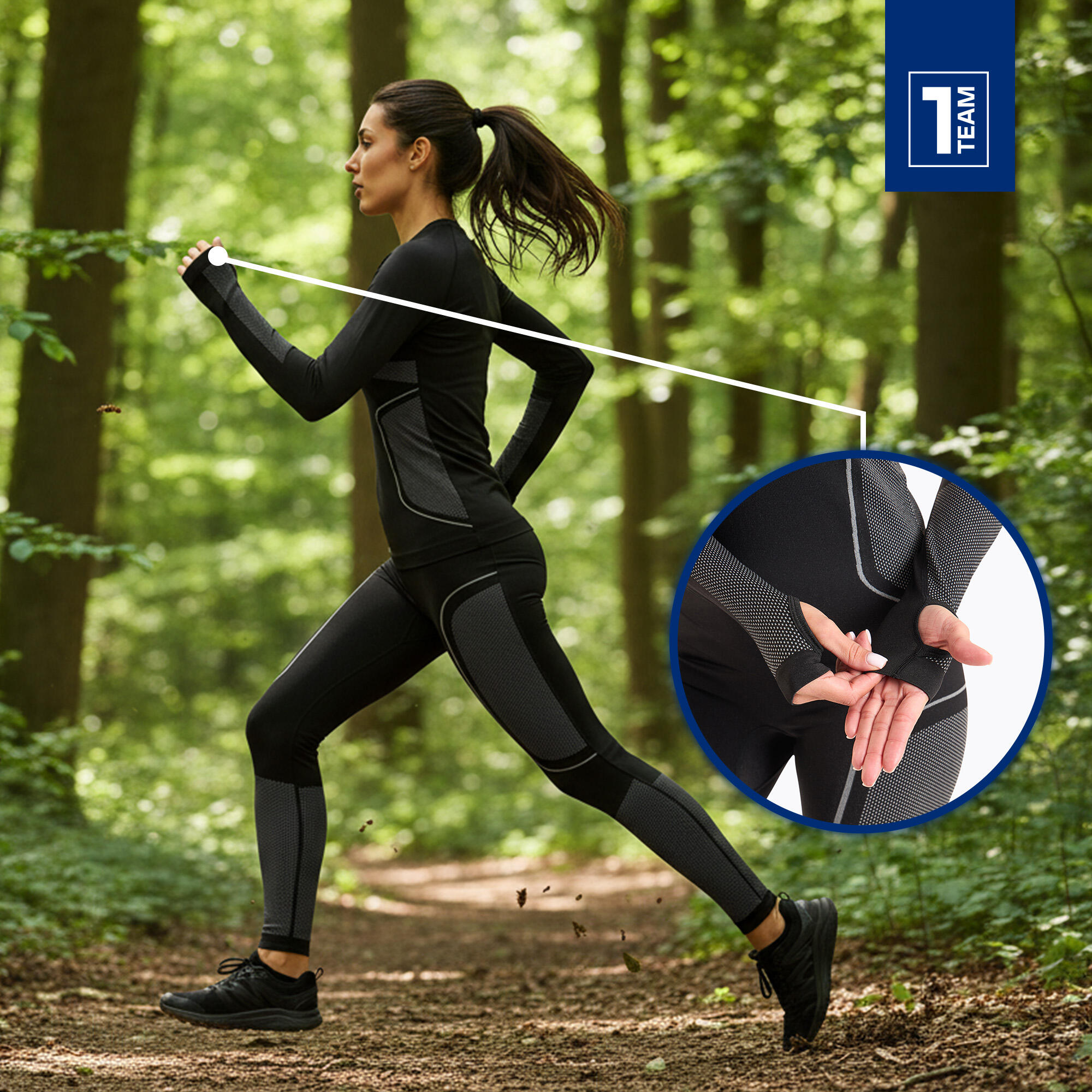 Un conjunto de ropa interior termoactiva para mujer OneTeam Achill W Set 5/7