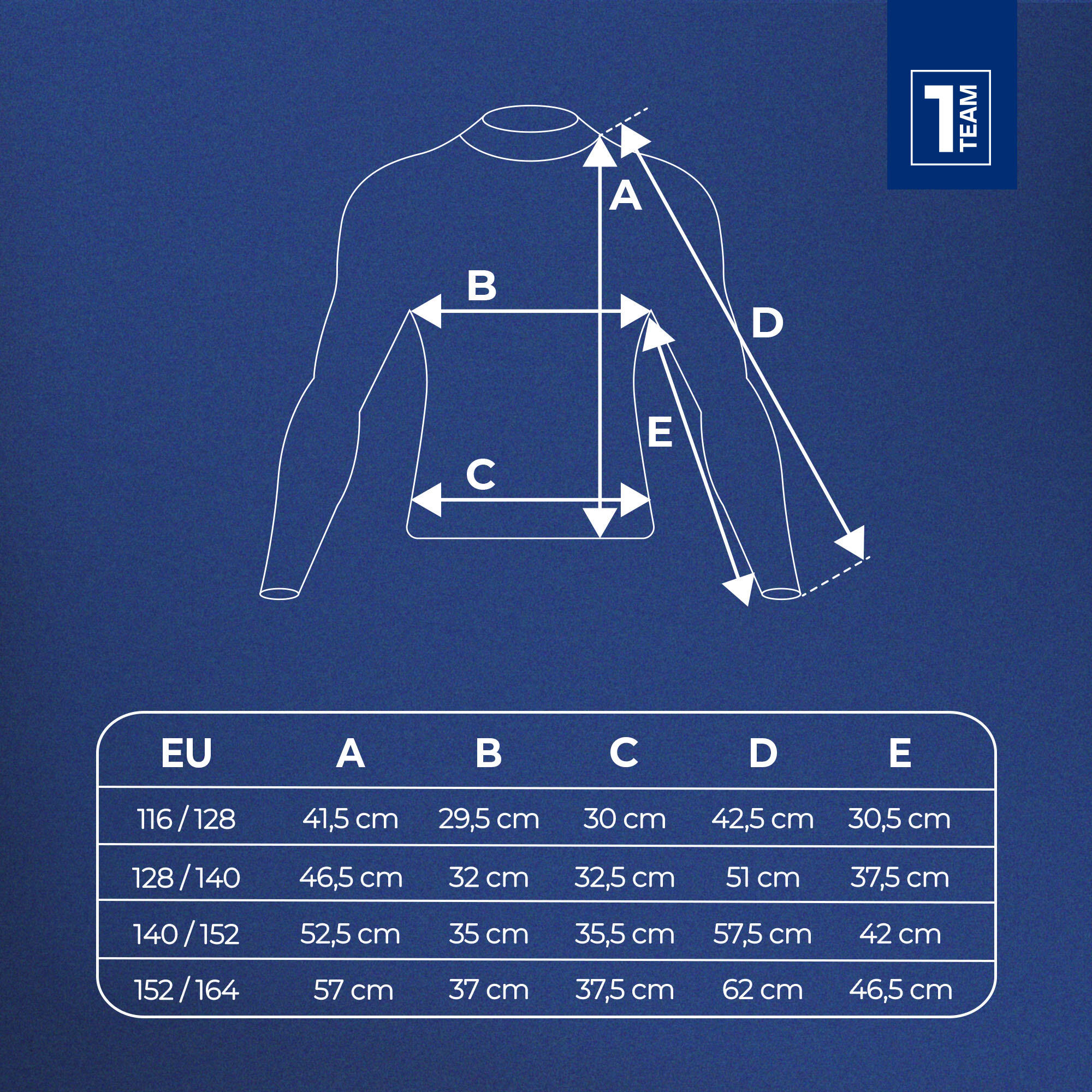 Um conjunto de roupa interior termoativa infantil OneTeam Achill Jr Set 3/7