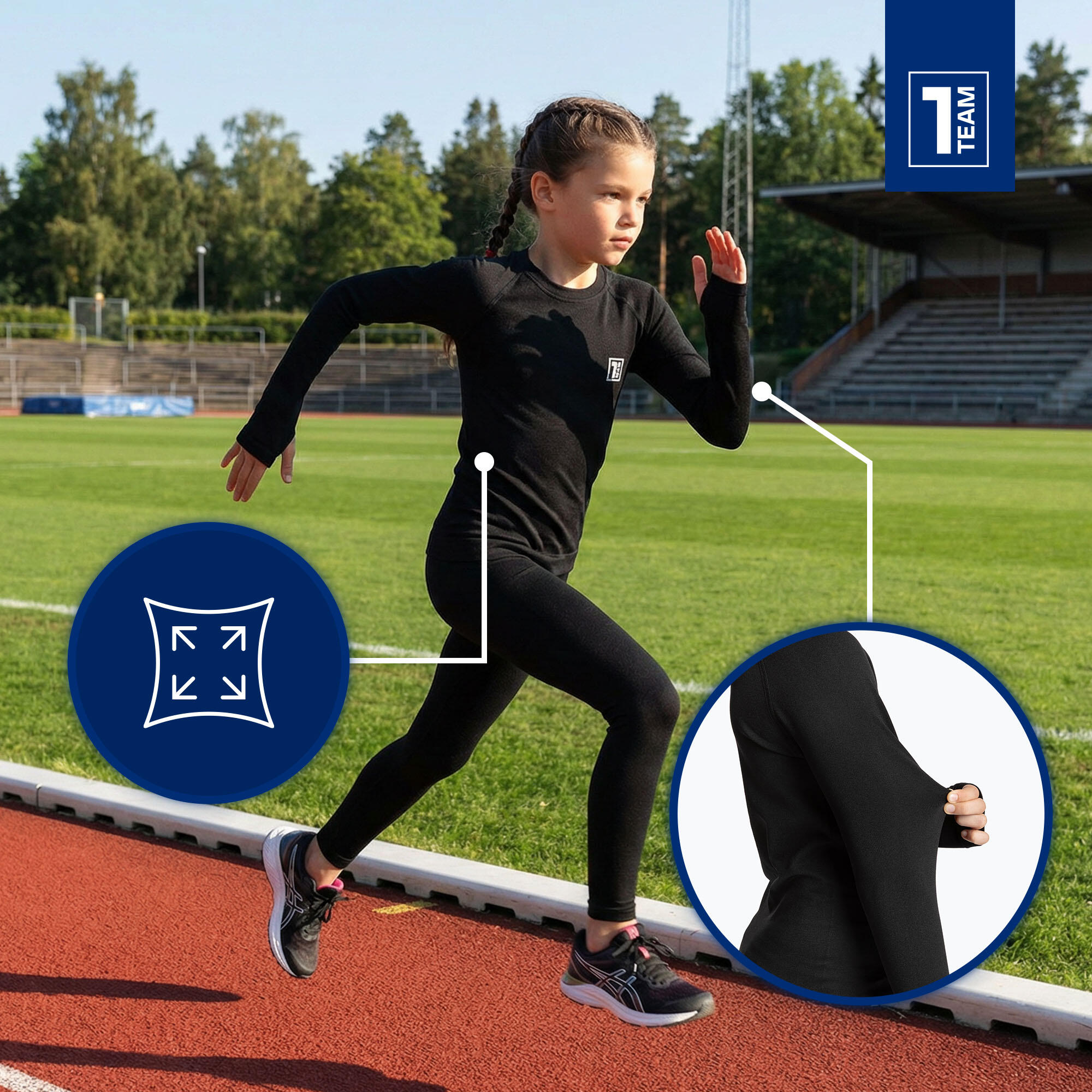 Een set thermoactief kinderondergoed OneTeam Achill Jr Set 4/7