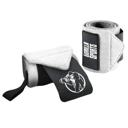Komplet pasków do podnoszenia ciężarów 45 cm, szary Gorilla Sports