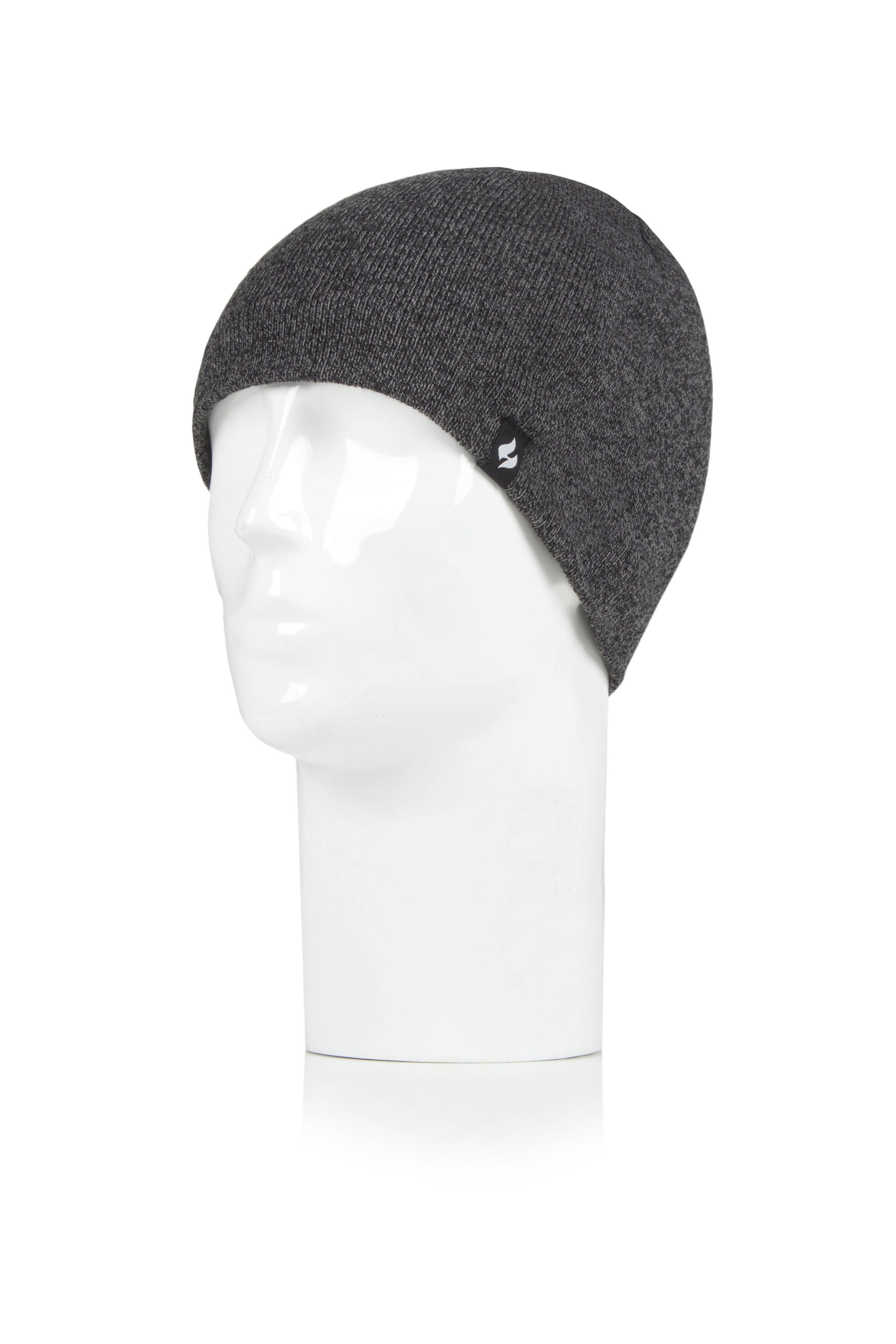HEAT HOLDERS Rowan Flat Knit Thermal Beanie-Mens