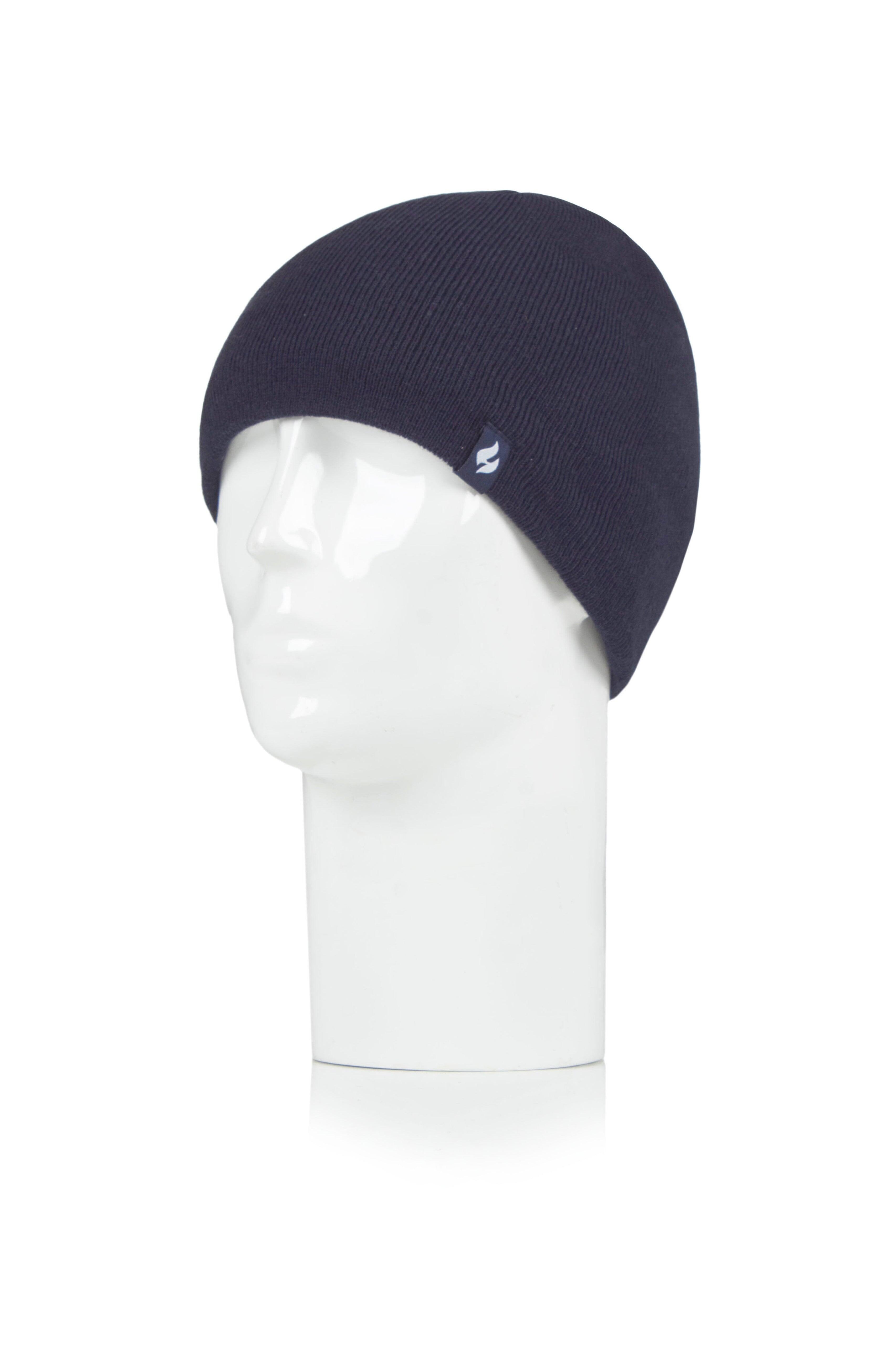 HEAT HOLDERS Rowan Flat Knit Thermal Beanie-Mens