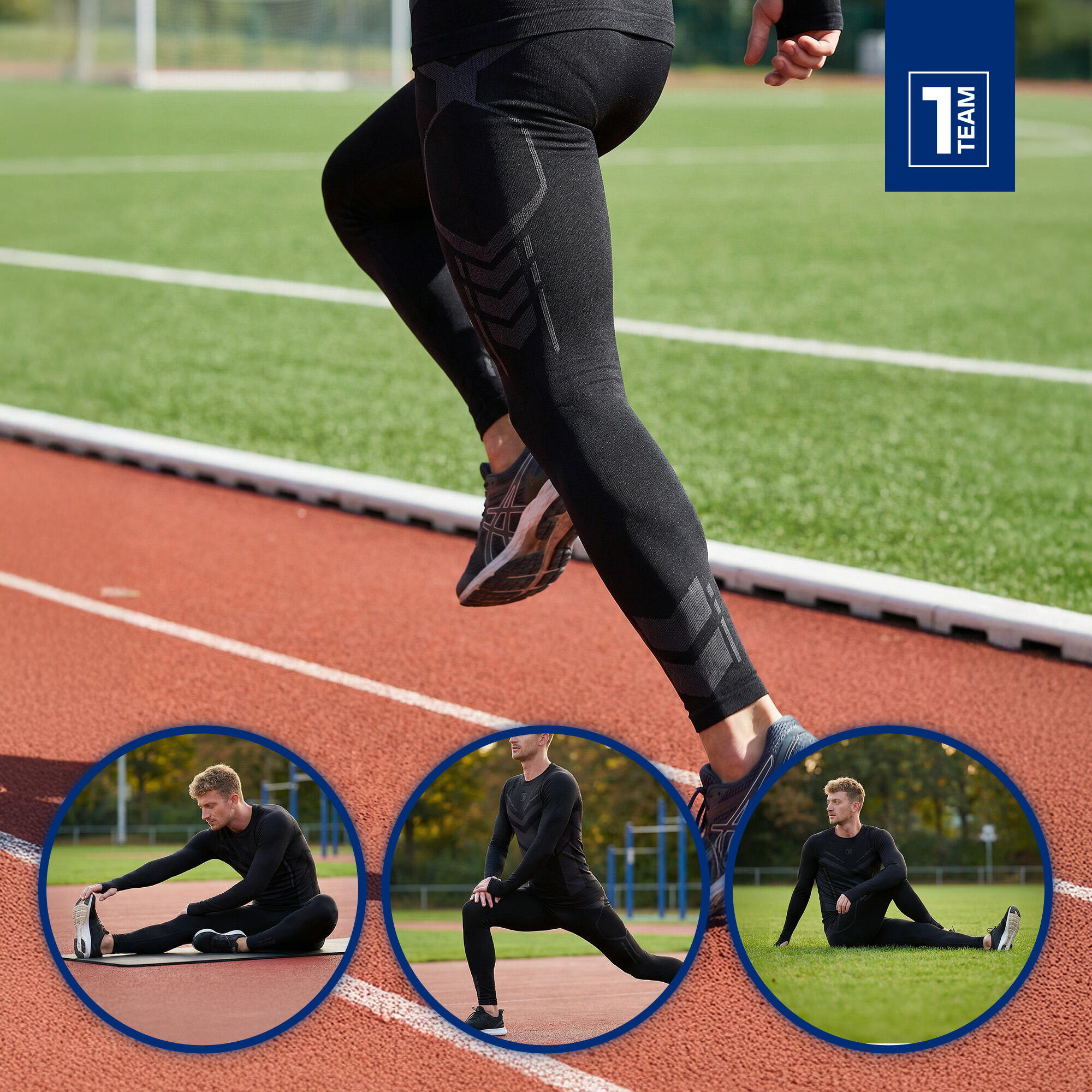 Pantalones térmicos para hombre OneTeam ACHILL BAMBOO THERMO LIGHT PLUS sin 5/7