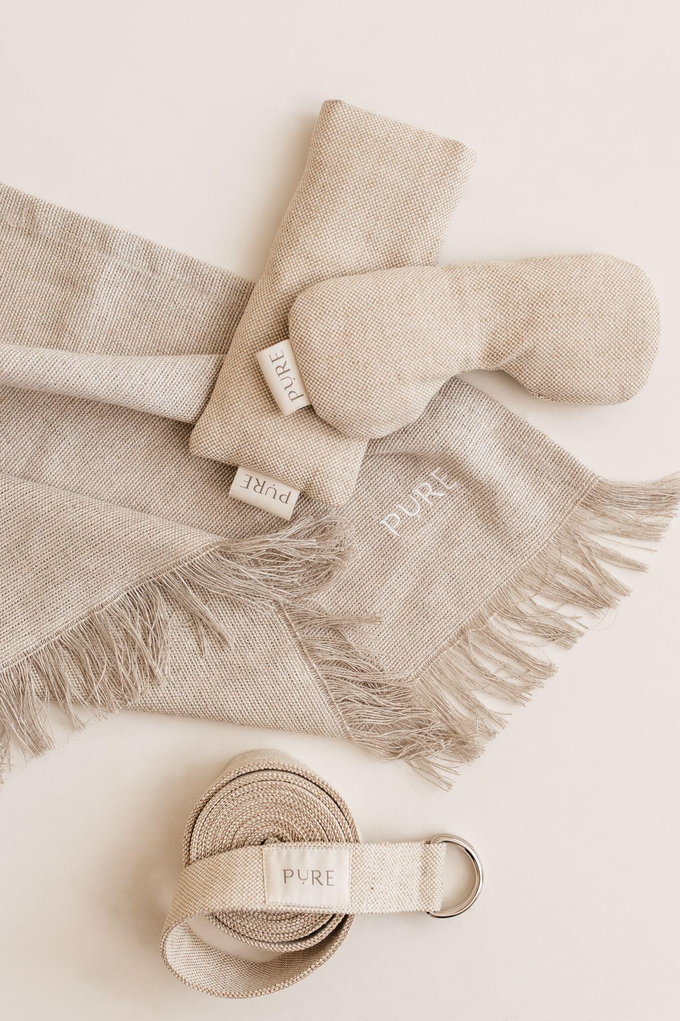 Oogkussen jute lavendel naturel eco - Pure 4/4