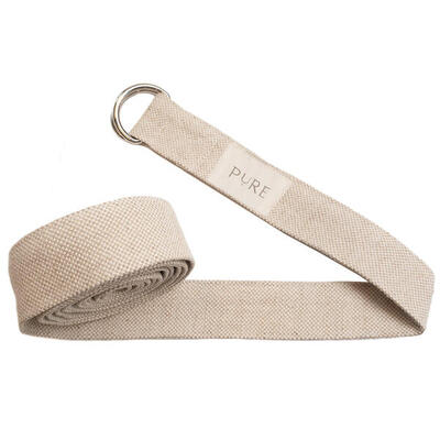 Yoga riem jute extra lang naturel - pure