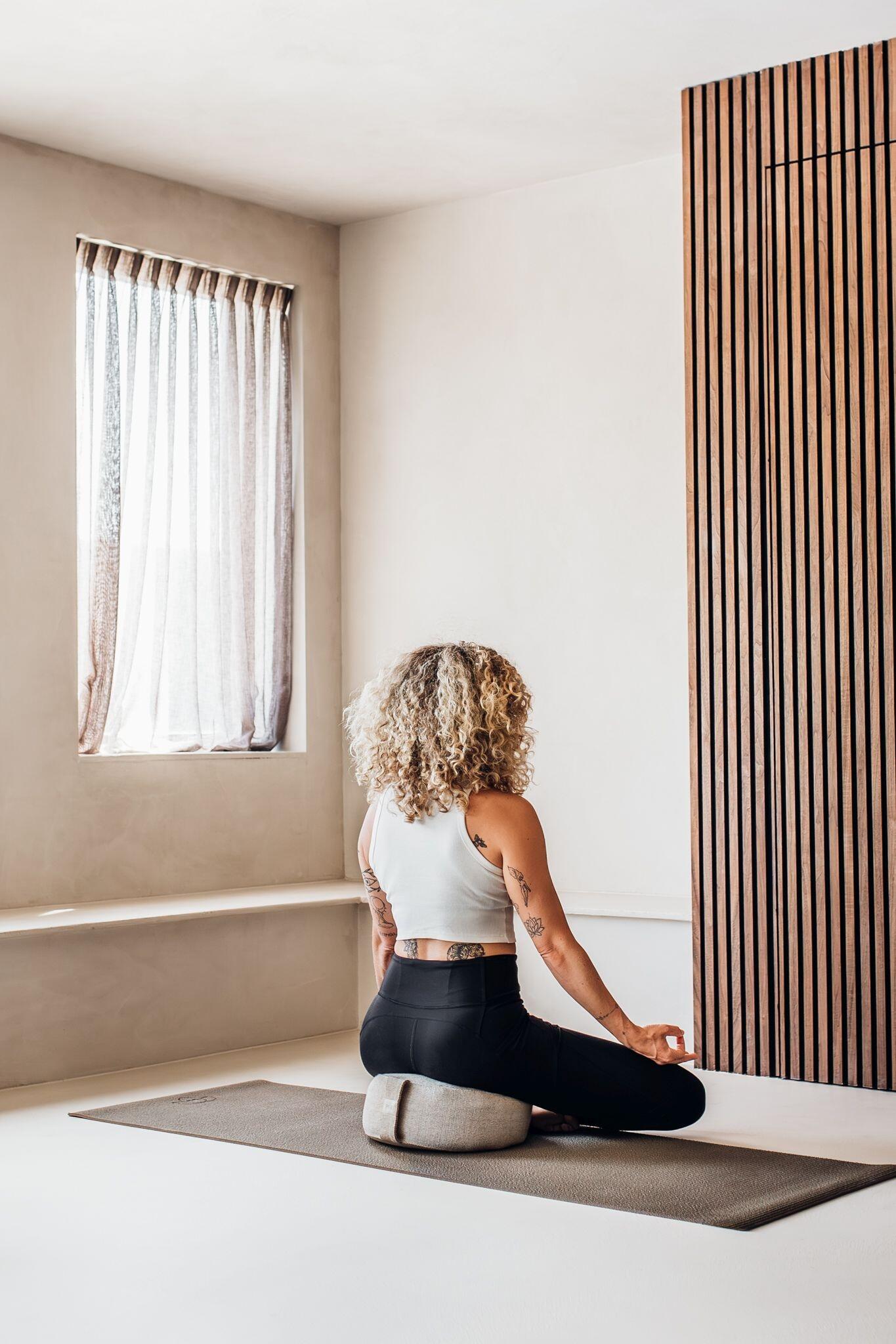 Lotus Yogamat sticky extra dik donkergroen 5/5