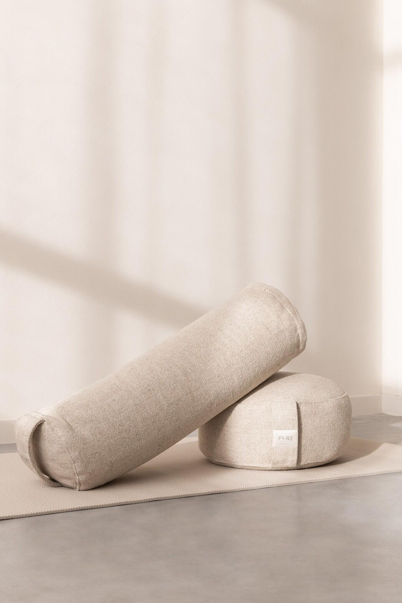 Bolster eco jute naturel rond - Pure 2/5
